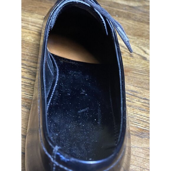 Prada Mens Oxford Dress Shoes Black Leather Lace Up 1598 Italy Size 10 main image 11